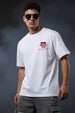 Braindead White Oversized Printed T-shirt