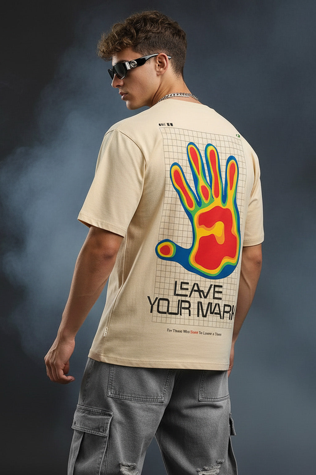 Leave Your Mark Swanwhite Oversized Graphic Printed T-shirt