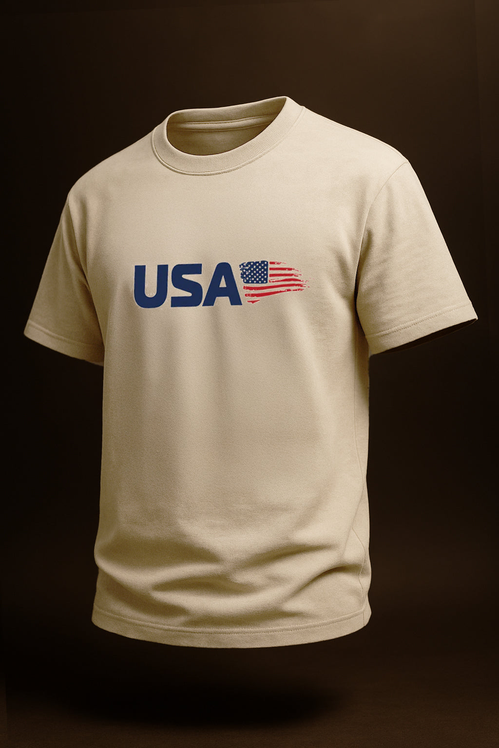 USA Swanwhite Regular Fit Printed T-shirt
