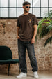 Hello Brown Regular Fit Printed T-shirt