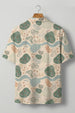 Earth Tones Abstractl Swanwhite All Over Print Oversized Exclusive Shirt