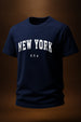 New York Navy Regular Fit Printed T-shirt