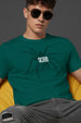 Spider Green Regular Fit Printed T-shirt