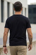 Scanning Black Regular Fit Printed T-shirt