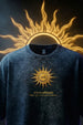 कर्म Navy Acid Washed Printed Exclusive T-shirt Epic Collection
