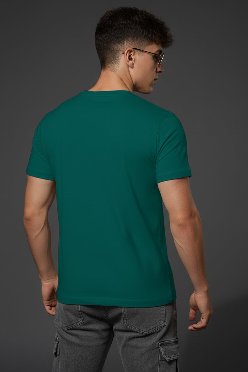 Spider Green Regular Fit Printed T-shirt