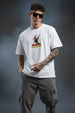 PREPARE FOR TROUBLE? Marvel Super Hero White Oversized Deadpool T-Shirt