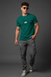 Spider Green Regular Fit Printed T-shirt