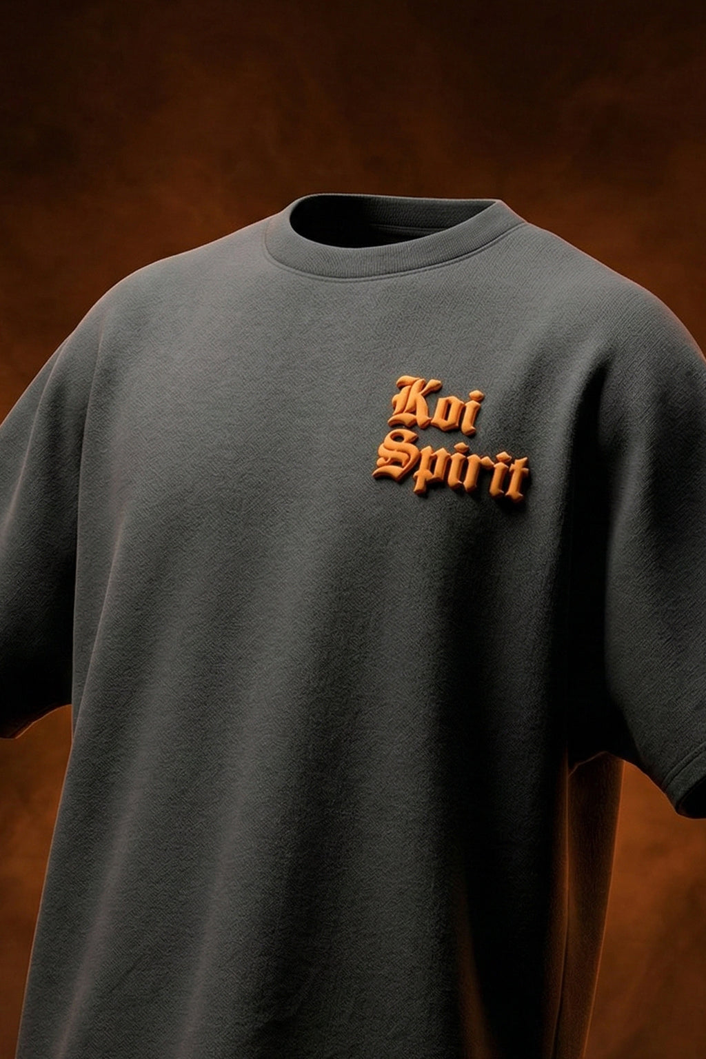 Spirit Grey 3D Puff Print Exclusive T-shirt Supreme Edition