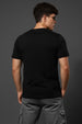 Hot Head Black Regular Fit Printed T-shirt