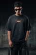 थंडर Black Acid Washed Puff Printed Exclusive T-shirt Epic Collection