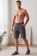Veirdo Dark Grey Minimal Cargo Shorts with Drawstring