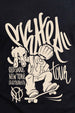 Old School Black Regular Fit Printed T-shirt