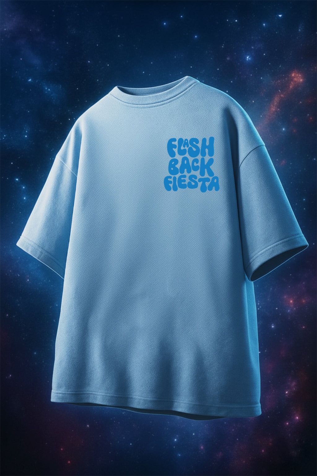 Flash Back Dutch Canal Oversized Puff Printed Exclusive T-shirt