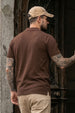 New York Chocolate Rib Collar Economic Regular Fit Pique Polo