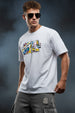 Star Wars White Oversized Back Graphic Printed T-shirt