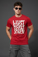 Need Some Space Red Regular Fit Printed T-shirt
