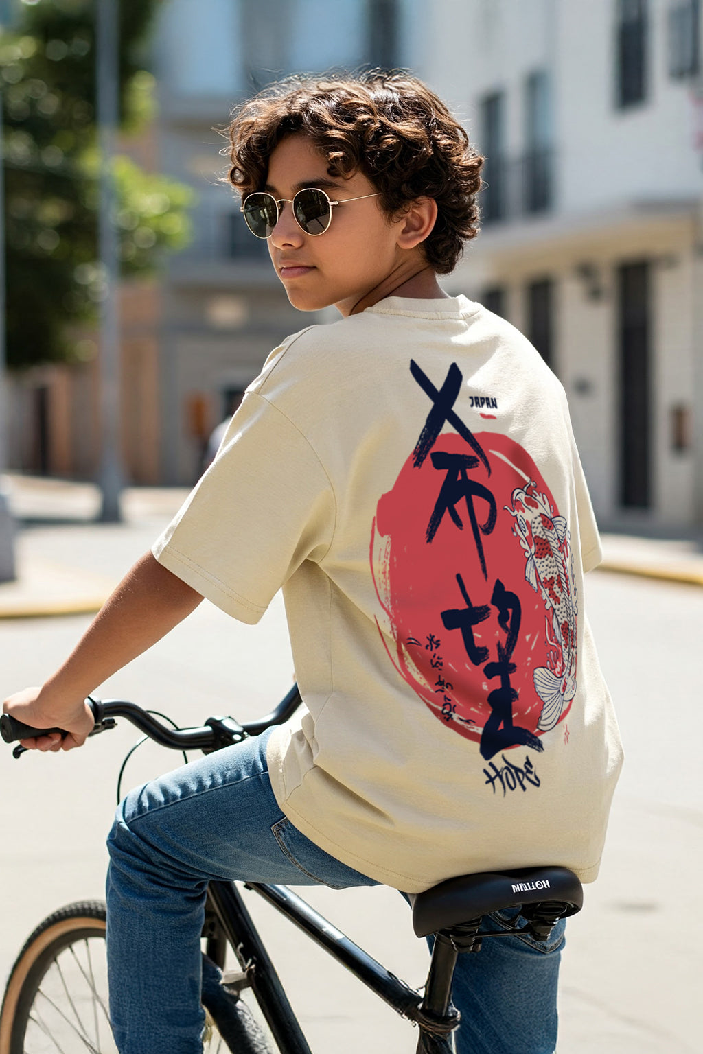 Japan Swanwhite Oversized Graphic Printed Boys T-shirt