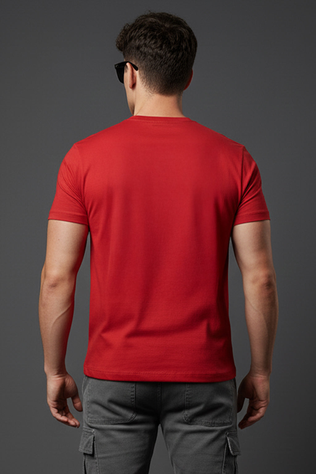 Need Some Space Red Regular Fit Printed T-shirt