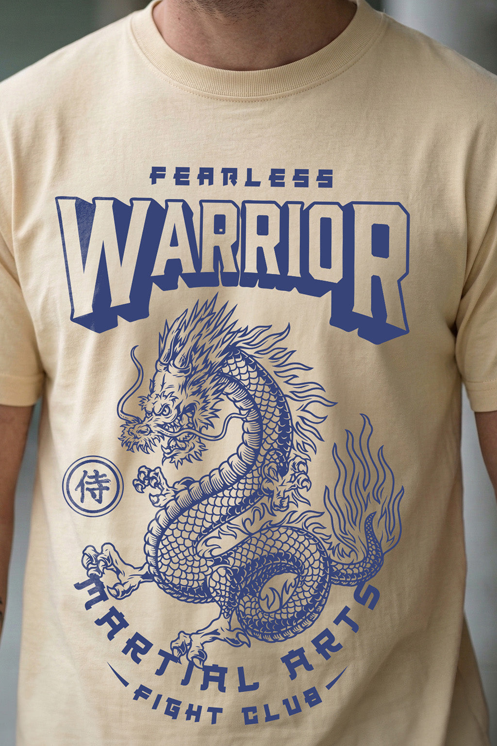 Warrior Swanwhite Regular Fit Printed T-shirt