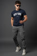 New York Navy Regular Fit Printed T-shirt