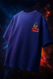 It's Alive Royal Blue Oversized Puff Printed Exclusive T-shirt