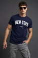 New York Navy Regular Fit Printed T-shirt