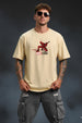 Hey Folks! Marvel Deadpool Swan white Oversized T-Shirt