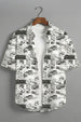 Avengers White All Over Print Oversized Exclusive Shirt