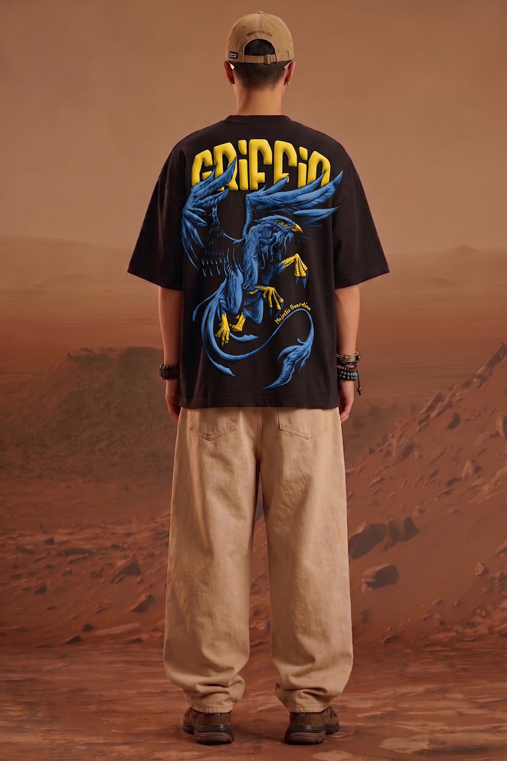 Griffin Black 3D Puff Print Exclusive T-shirt Supreme Edition