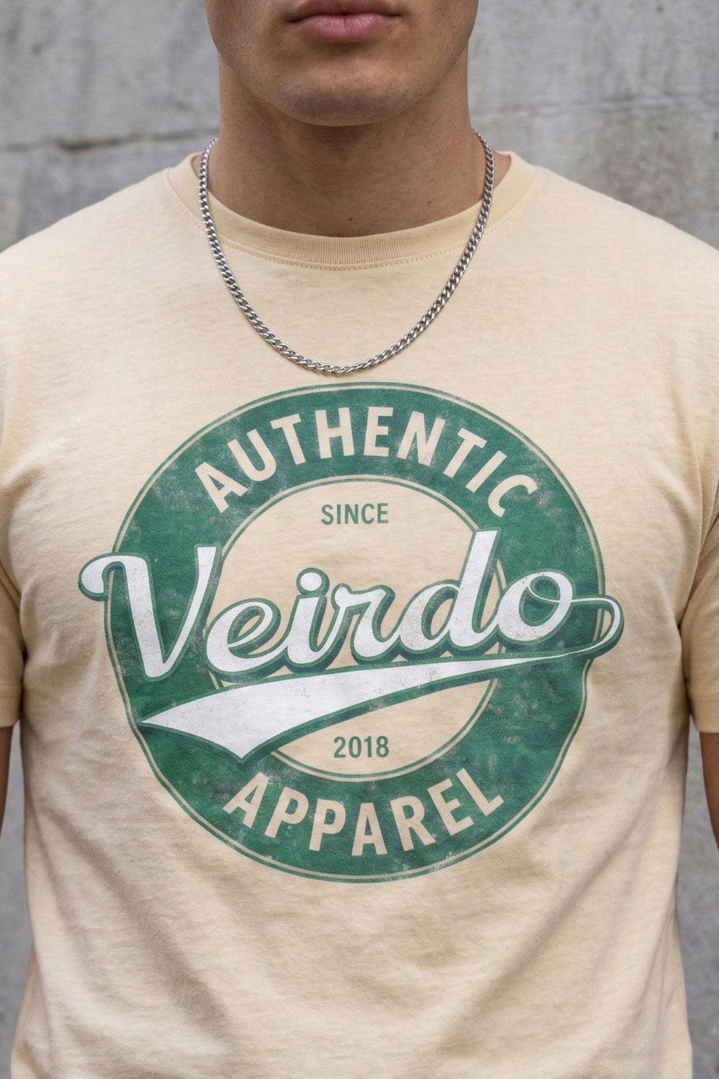 Veirdo Authentic Swanwhite Regular Fit Printed T-shirt