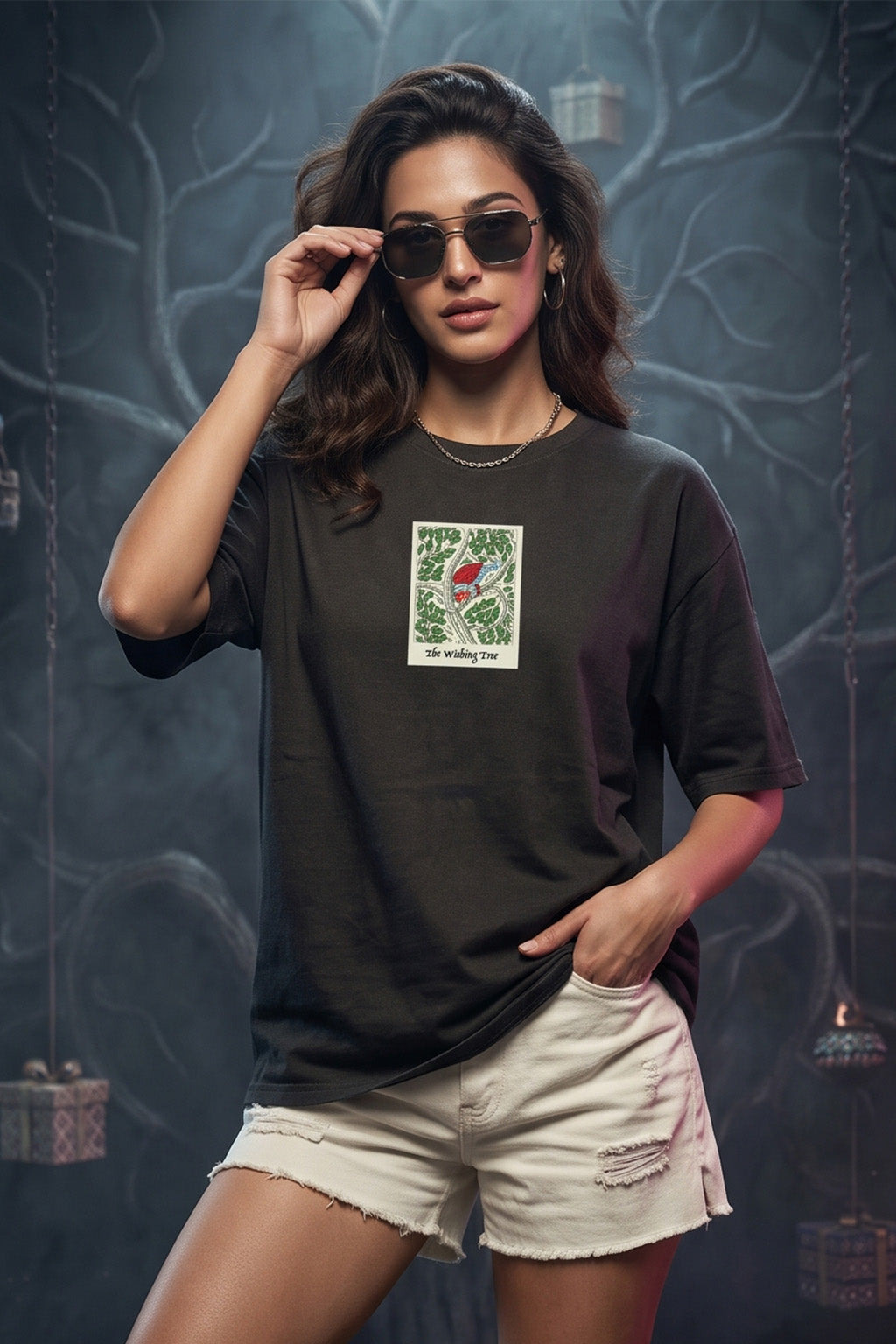 कल्पवृक्ष Black Printed Exclusive T-shirt Epic Collection