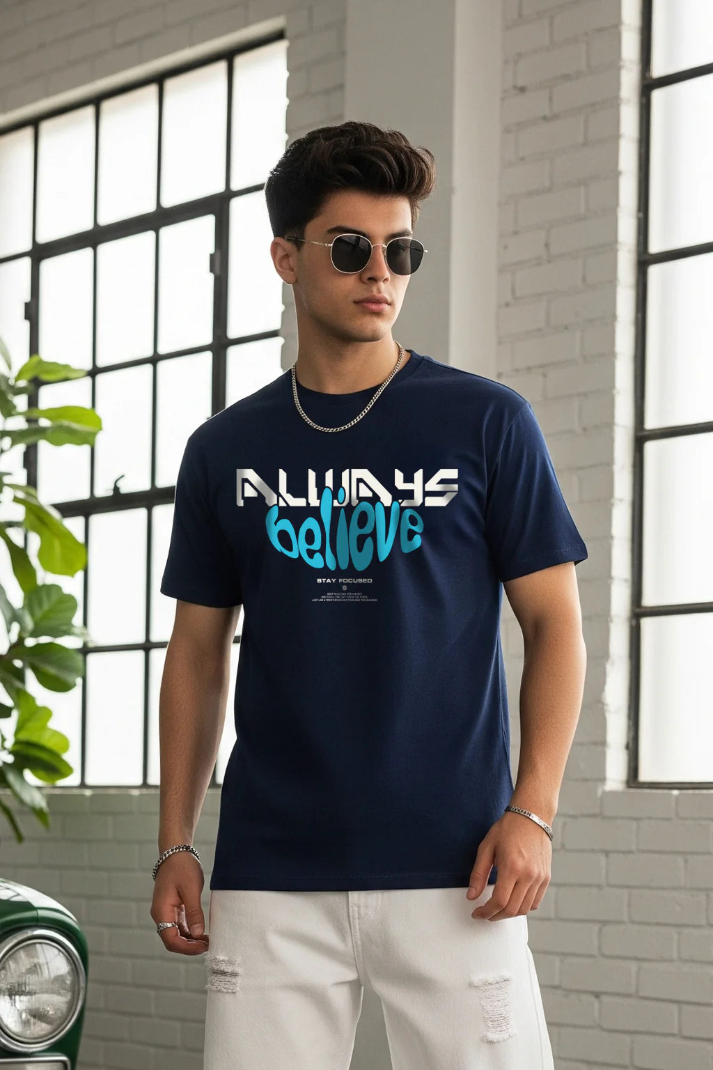 Pack of 3 Printed Regular Fit T-Shirts