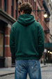 Veirdo Original Green Front Oversized Graphic Printed Hoodie