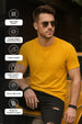 Mustard Plain Regular Fit Tshirt
