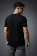 Who You Think Black Regular Fit Printed T-shirt