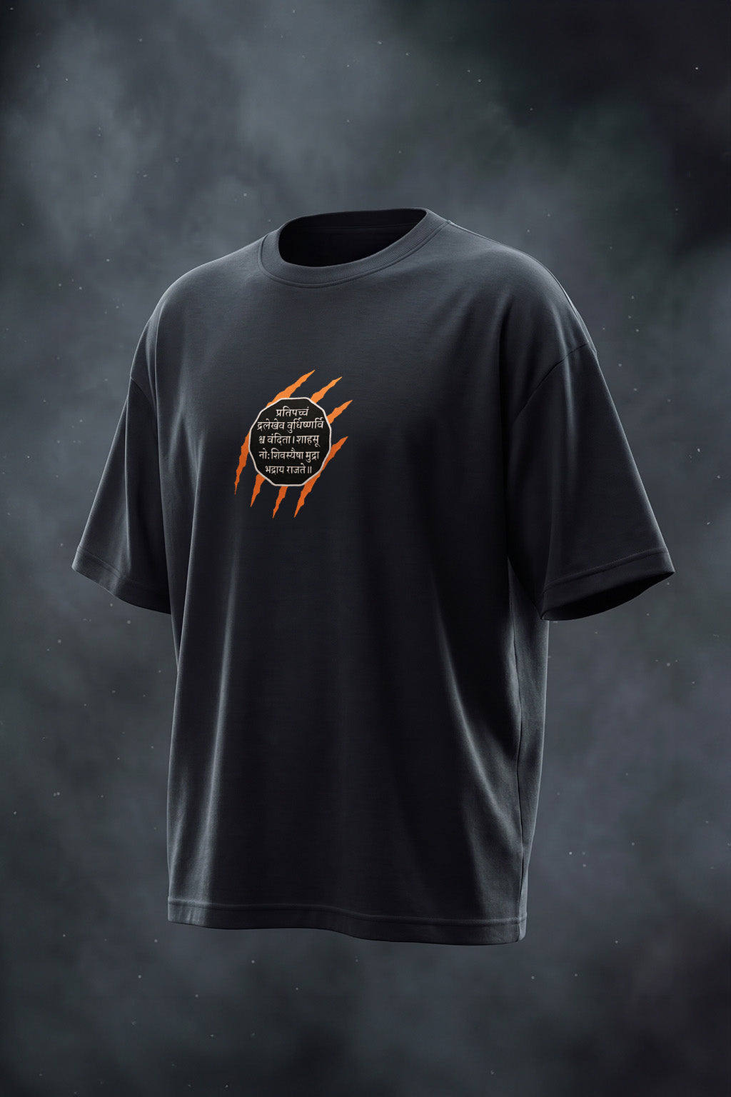छत्रपति शिवाजी महाराज Black Puff Printed Exclusive T-shirt Epic Collection