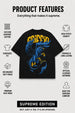 Griffin Black 3D Puff Print Exclusive T-shirt Supreme Edition