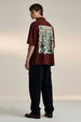 Stronger Brown Oversized Printed Exclusive Shirt