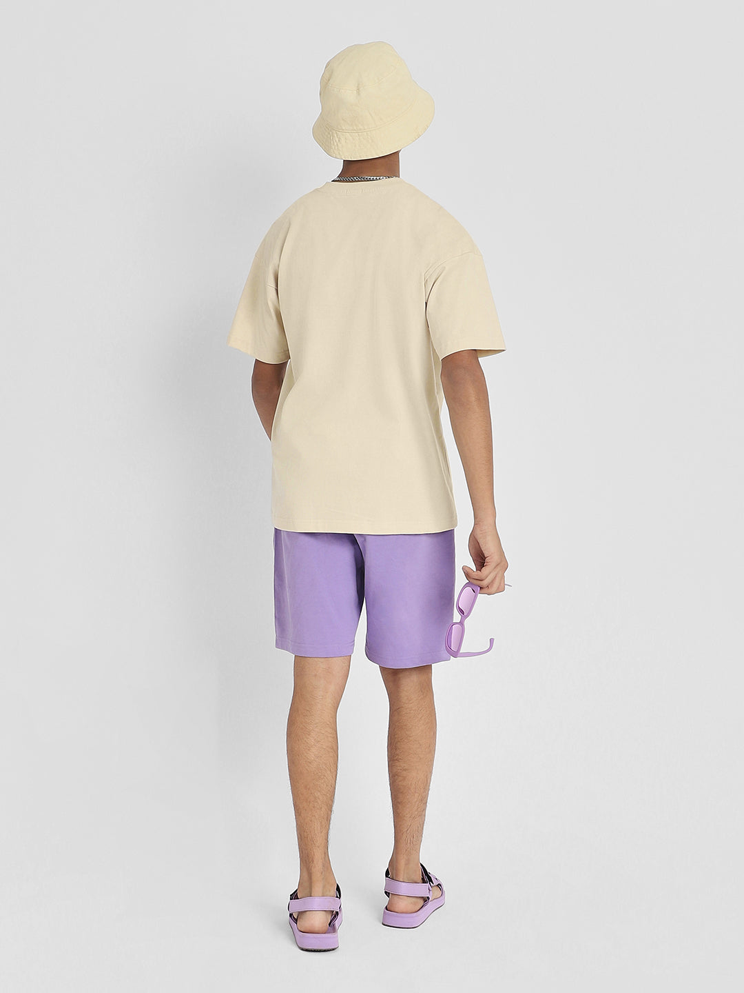 Swanwhite Solid Oversized Boys T-shirt