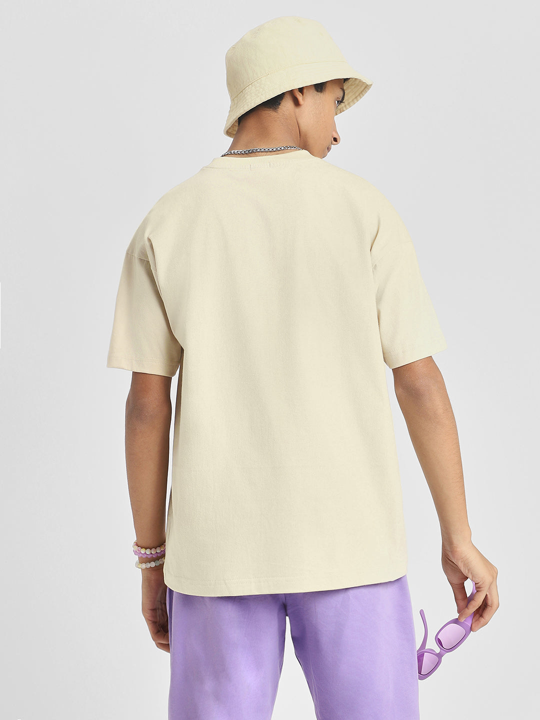 Swanwhite Solid Oversized Boys T-shirt