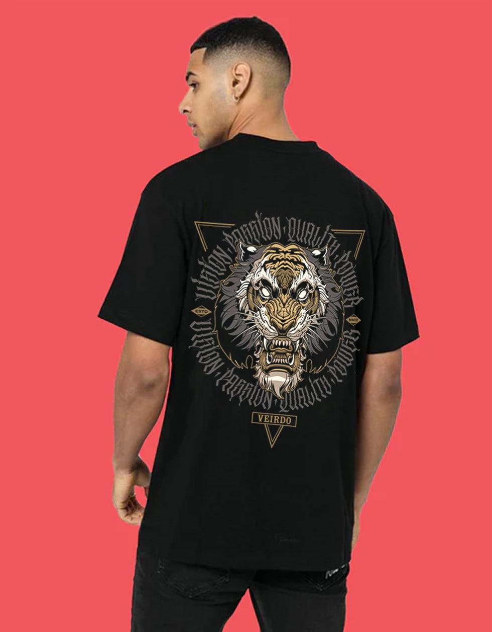 Beast Tiger Oversized T-Shirt Veirdo