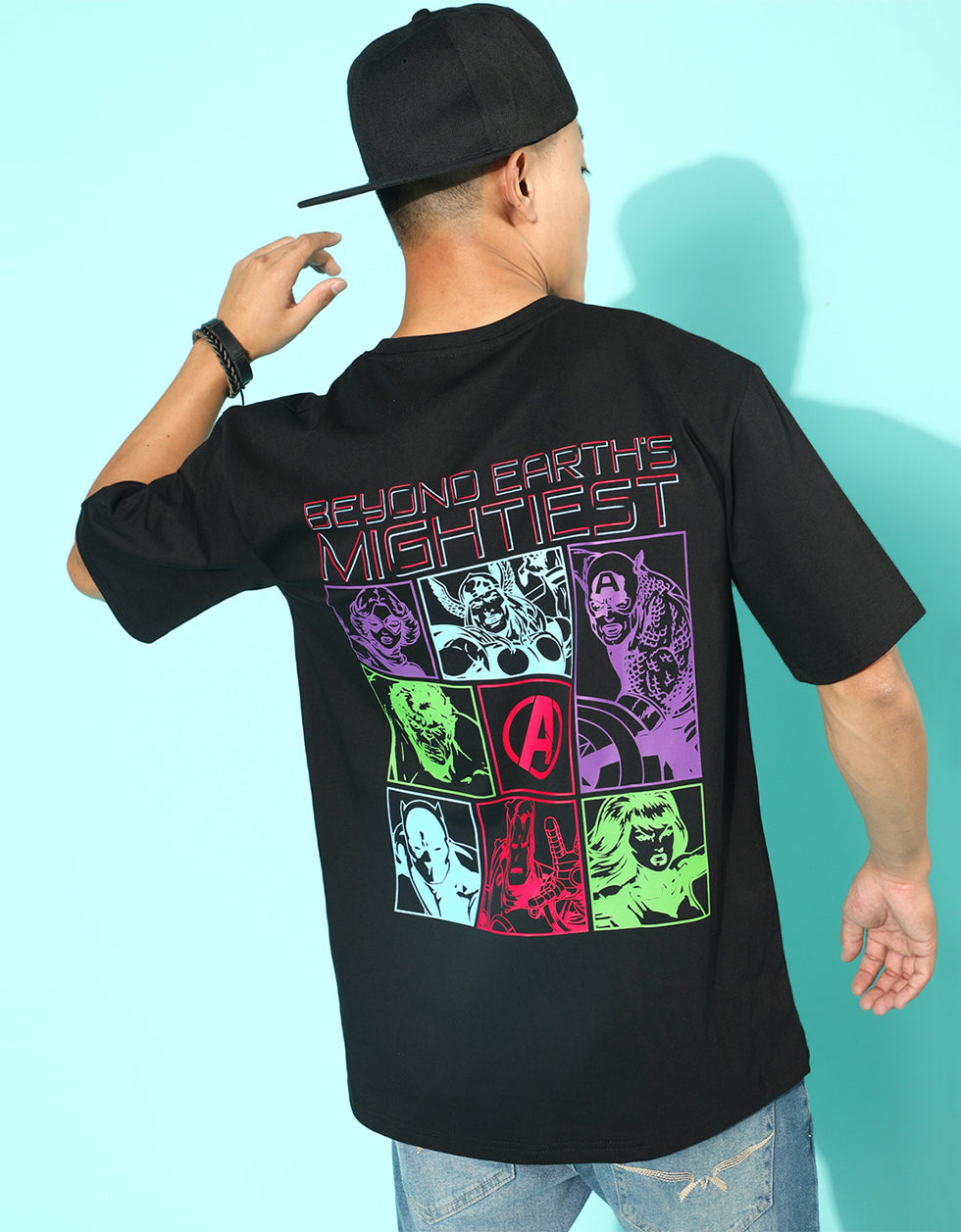 Black Avenger - Original Marvel Oversized T-Shirt Veirdo