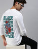Black Panther Full Sleeve Printed White T-Shirt Veirdo