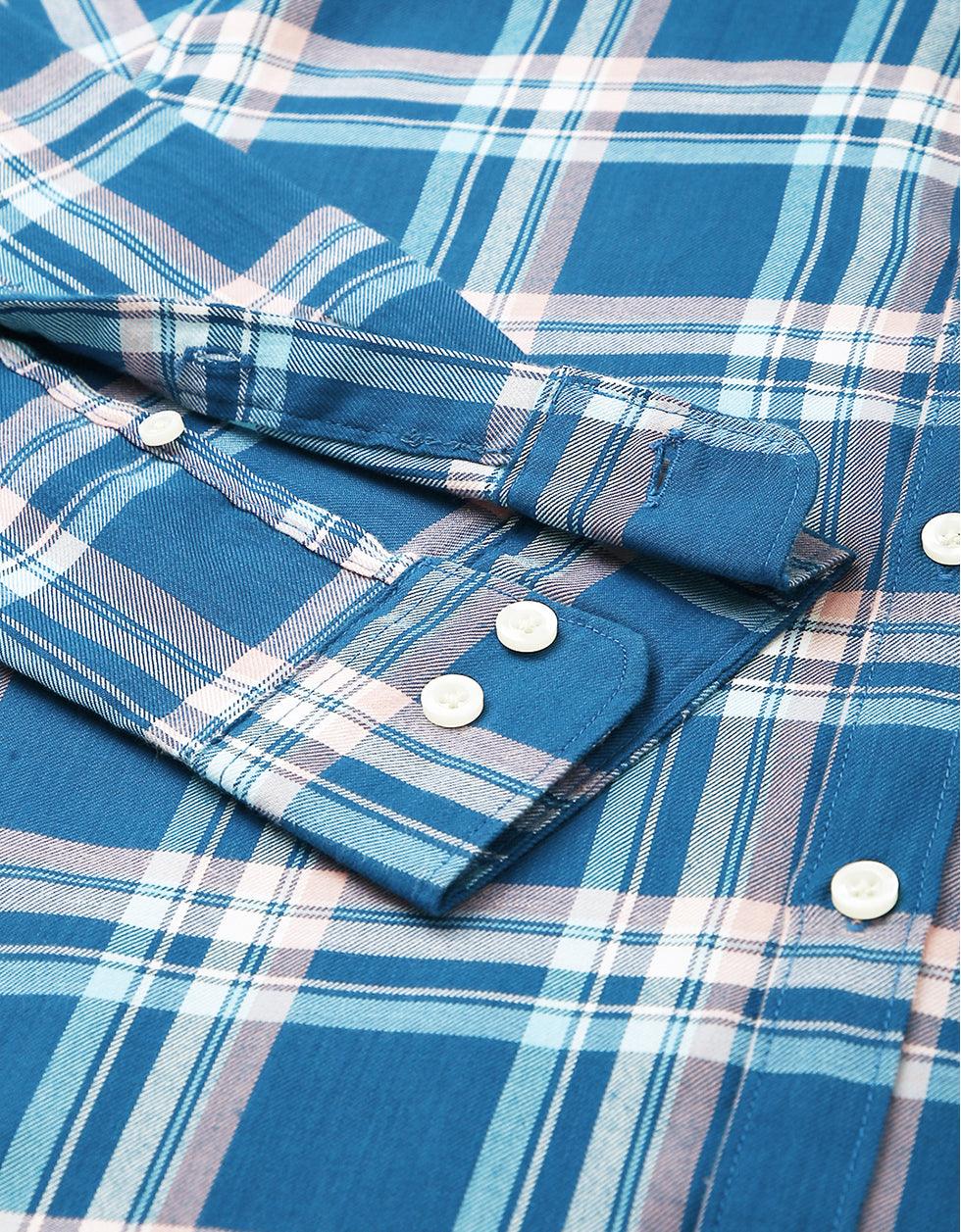 Blue Checks Men's Shirt Veirdo