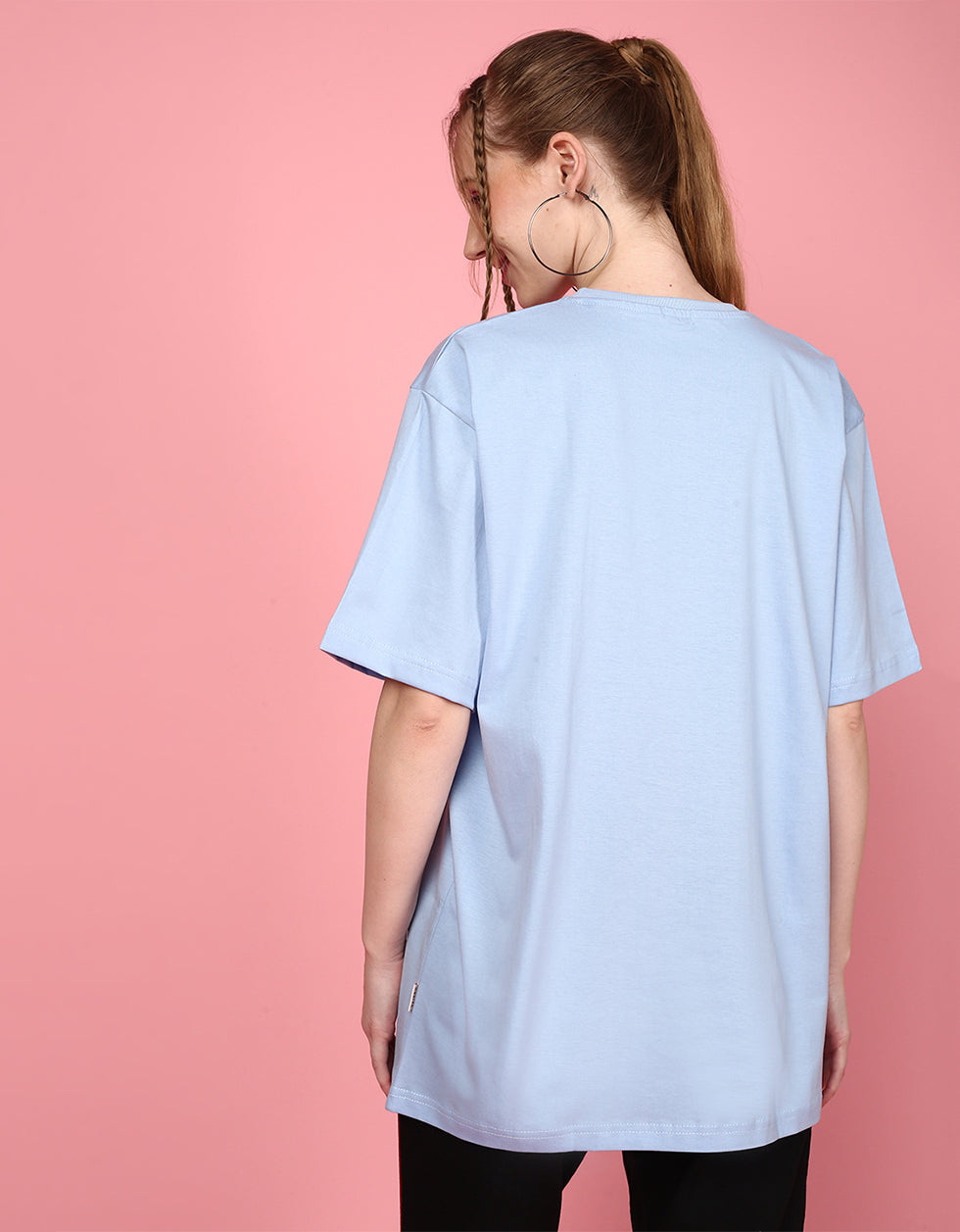 Blue Graphical Oversized T-Shirt Veirdo