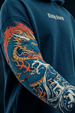 Dragon Blue Oversized Printed Exclusive Hoodie
