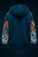Dragon Blue Oversized Printed Exclusive Hoodie