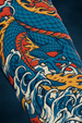 Dragon Blue Oversized Printed Exclusive Hoodie