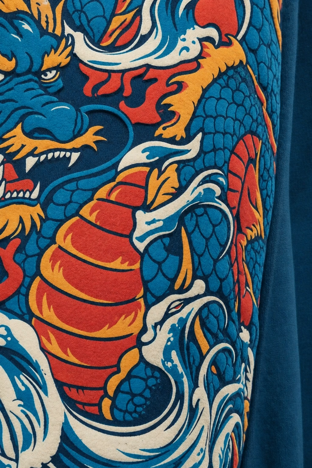 Dragon Blue Oversized Printed Exclusive Hoodie